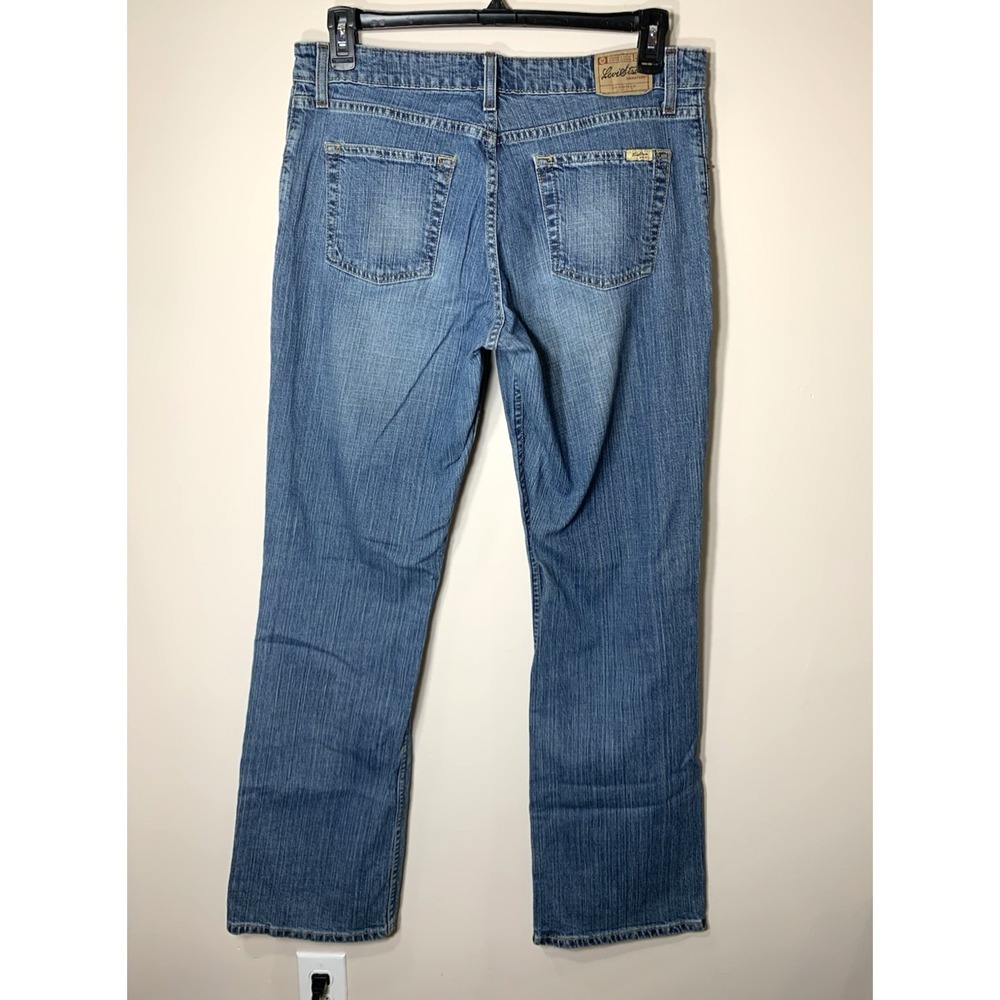 Levi's Signature Jeans Womens 14 Long Blue Bootcut Midrise Stretch 34 X 33.5 - Picture 5 of 8
